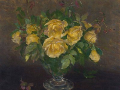 Still Life with Roses II by Ivana Kobilca